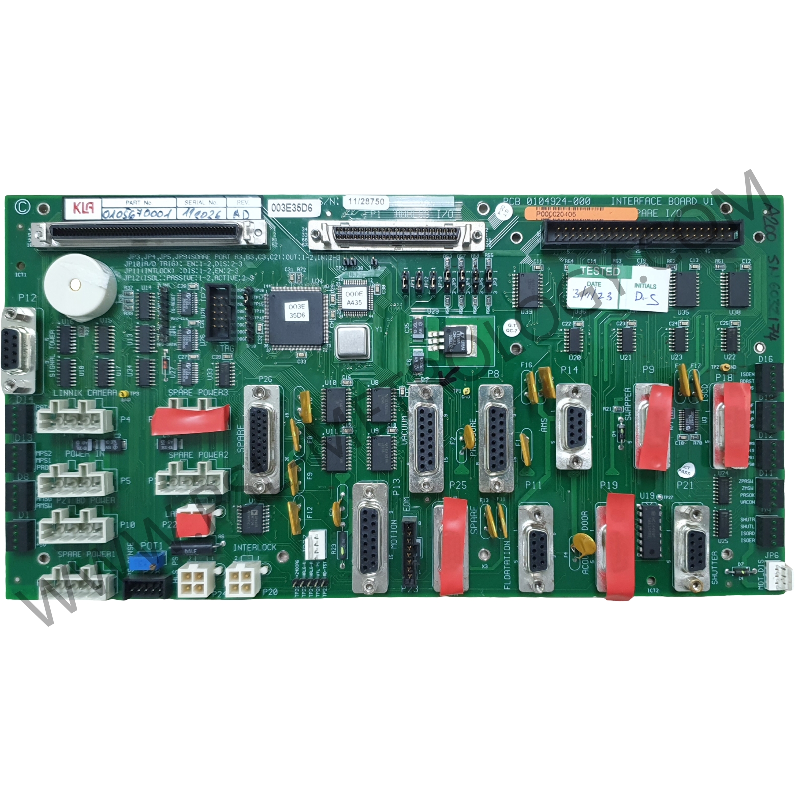 Interface Board AIM+ KLA PN 010-567-0001 REV AD_1