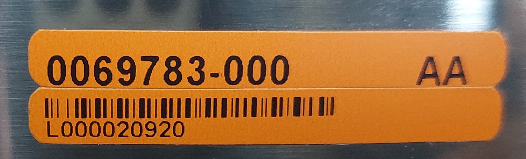 KLA PN 0069783-000(2)